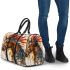 Brown horse with an indian feather headdress 3d travel bag