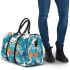 Bunny in sportswear lifting weights 3d travel bag