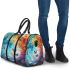 Butterflies and peacock feathers 3d travel bag