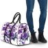 Butterflies and purple flowers 3d travel bag