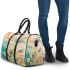 Butterflies daisies and peacock feathers 3d travel bag