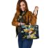 Butterfly slumber serenity leather tote bag