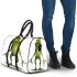 Cartoon frog standing on its hind legs 3d travel bag