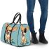 Cartoon of an adorable chihuahua 3d travel bag