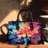 Colorful Abstract Flower Art Small Handbag