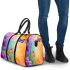 Colorful daisies and butterflies 3d travel bag
