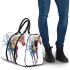 Colorful horse with tree branches growing from its body 3d travel bag