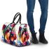 Colorful yorkshire terrier dog 3d travel bag