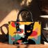 Contemplative cat and flowers Chic Stylish Small Handbag & Women Totes: Perfect Gift for Girlfriend | Crossbody, Purse, Handbag