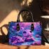 Cute baby turtle family in the sea small handbag