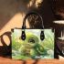Cute baby turtle in the water small handbag