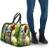 Cute baby white pomeranian with blue eyes 3d travel bag