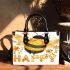 Cute bumblebee with flowers on its wings small handbag