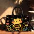 Cute cartoon bee happy expression small handbag