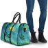 Cute cartoon frog holding on to the stem 3d travel bag