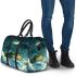 Cute cartoon frog lies on the clouds in space 3d travel bag