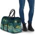 Cute cartoon frog lies on the clouds in space 3d travel bag