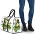 Cute cartoon frog sitting on a lily pad 3d travel bag