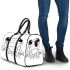 Cute cartoon frog with big eyes coloring page for kids 3d travel bag