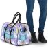 Cute cartoon owl with big eyes wearing an oversized sweater 3d travel bag