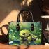 Cute chibi turtle in the water small handbag