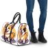 Cute corgi simple line drawing 3d travel bag