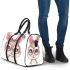 Cute kawaii bunny with pink glasses 3d travel bag