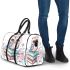 Cute owl sitting on books in the style of pastel colors 3d travel bag