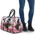 Cute panda surrounded among blooming cherry blossoms 3d travel bag