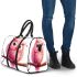 Cute pink owl cartoon character 3d travel bag