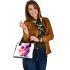 Cute pink owl cartoon character clip art shoulder handbag