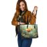 Delightful Portraits of Cute Fish in Their Natural Habitat Leather Tote Bag