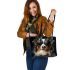 Dogs with Attitude Leather Tote Bag