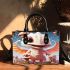 Dragon and Colorful Mushrooms Small Handbag