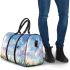 Dragonfly is flying over the grass 3d travel bag