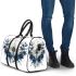 Dragonfly with blue flowers 3d travel bag