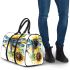 Dragonfly with blue wings and black eyes 3d travel bag