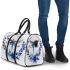 Dragonfly with flowers and leaves 3d travel bag