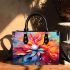 Dynamic Colorful Floral Painting Small Handbag