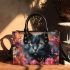 Enchanted garden cat Chic Stylish Small Handbag & Women Totes: Perfect Gift for Girlfriend | Crossbody, Purse, Handbag