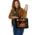 Feast Mode Thanksgiving Leather Tote Bag