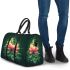 Frog jumping on a pink lotus flower 3d travel bag