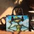 Grinch with black sunglass coconut small handbag