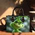 Grinchy cartoon smile show toothless 3d small handbag