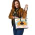 Happy turkey day Leather Tote Bag