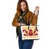 Harvest blessings Leather Tote Bag