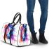 Horse head watercolor splashes 3d travel bag