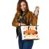 I Have A Lot To Be Thankful For I Am Healthy Happy And I Am Loved Leather Tote Bag