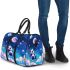 Kawaii anime style panda moon and stars 3d travel bag