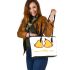 Little miss thankful Leather Tote Bag